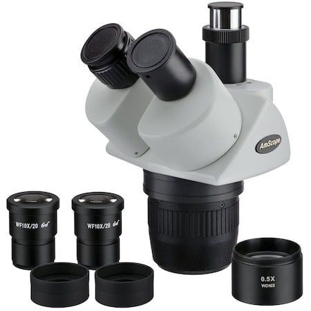 10X-45X Super Widefield Stereo Trinocular Microscope Head